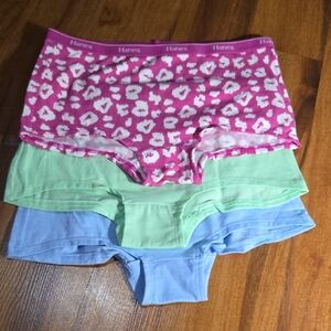 Hanes Kids' Underwear Set 3 - Pink, Green, Blue NEW SIZE 10